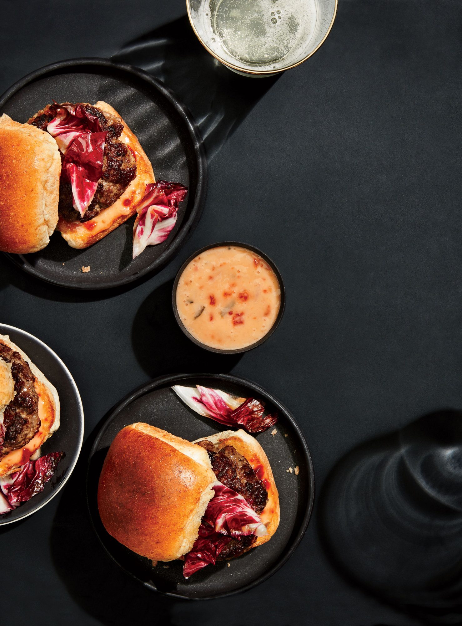 Buffalo-Brisket Sliders with Special Sauce 