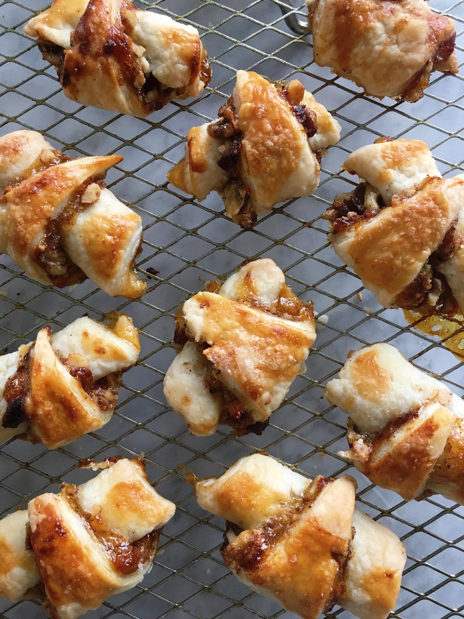 Apricot and Walnut Rugelach