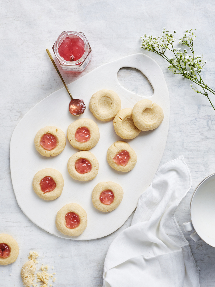 Cherry Blossom Thumbprint Cookies image