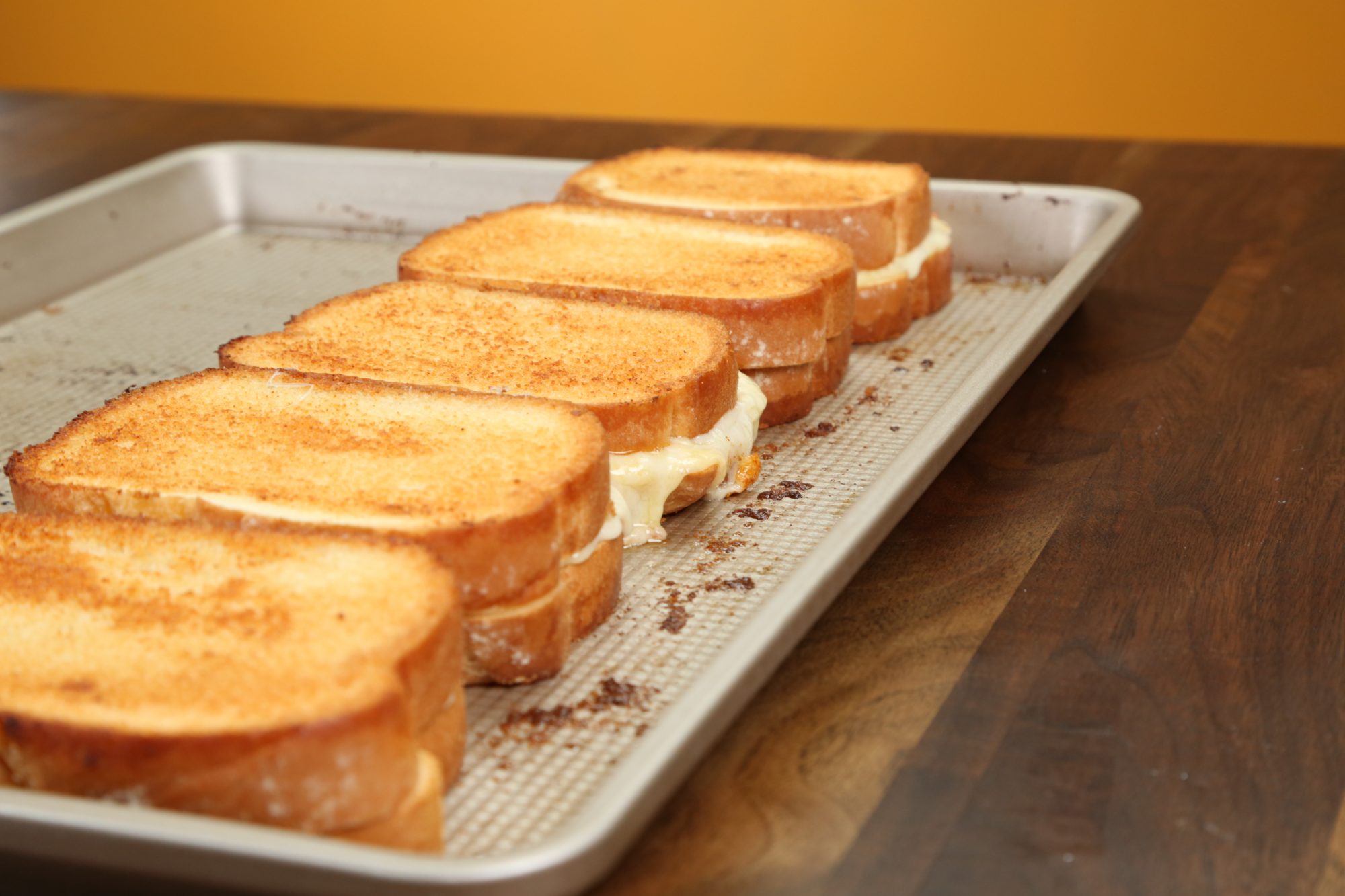 Sheet Pan Grilled Cheese Sandwiches