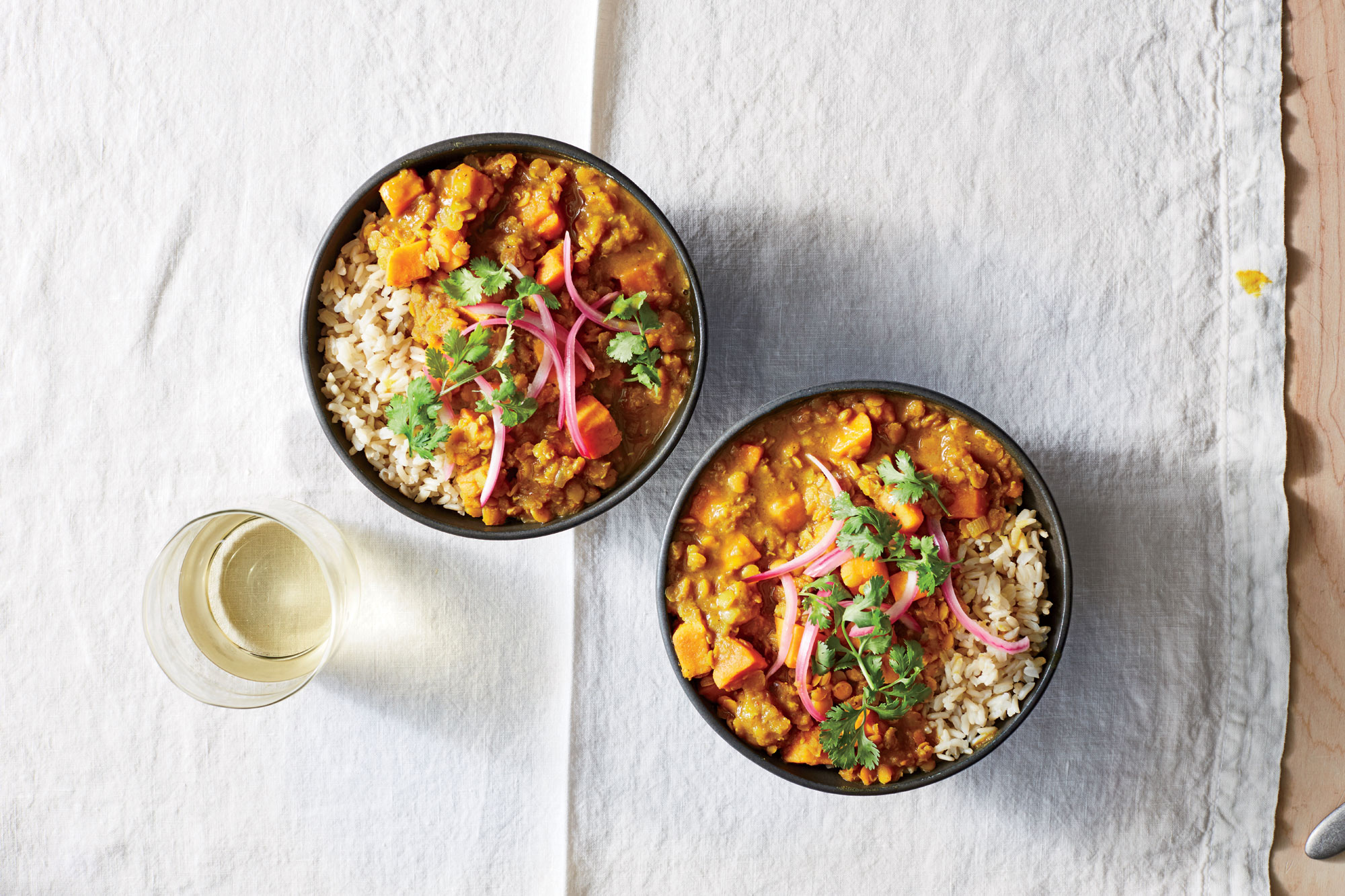 Sweet Potato-and-Red Lentil Curry 