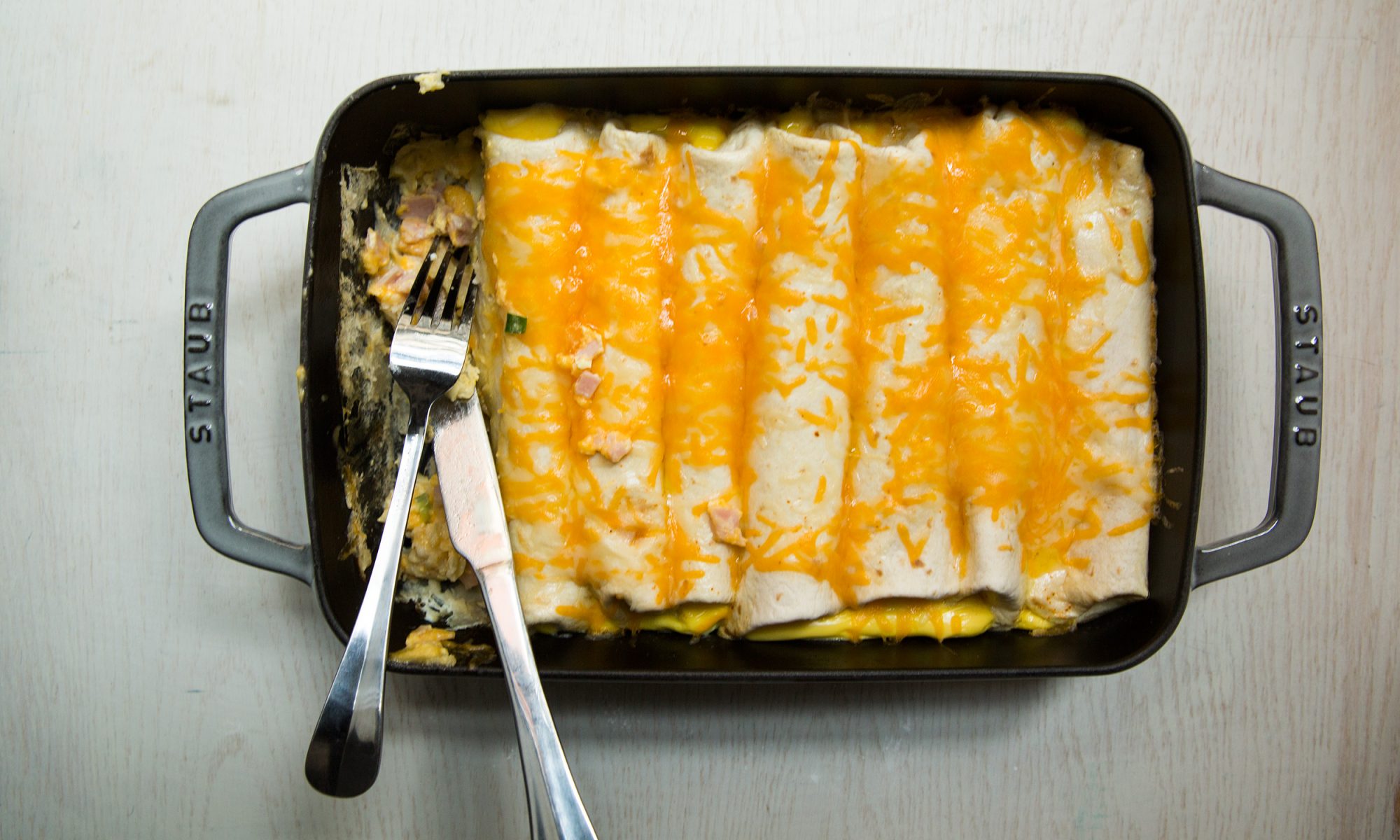 EC: Make-Ahead Breakfast Enchiladas for Your Sunday Brunch Party