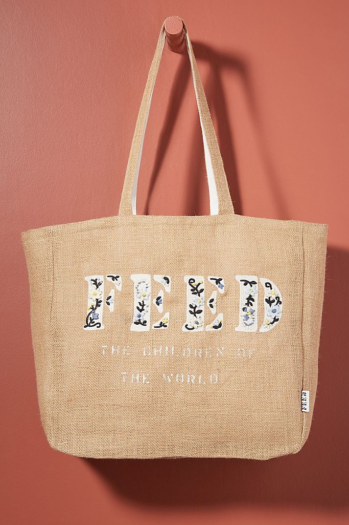 FEED Embroidered Tote Bag