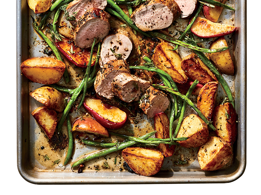 Roasted Pork with Apples and Potatoes