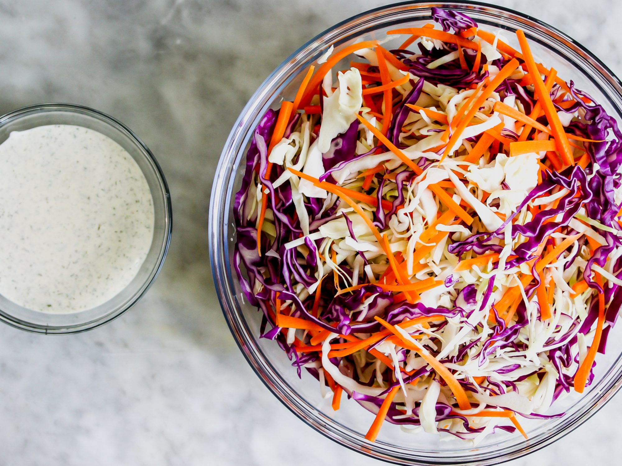 Coleslaw Dressing and Cabbage