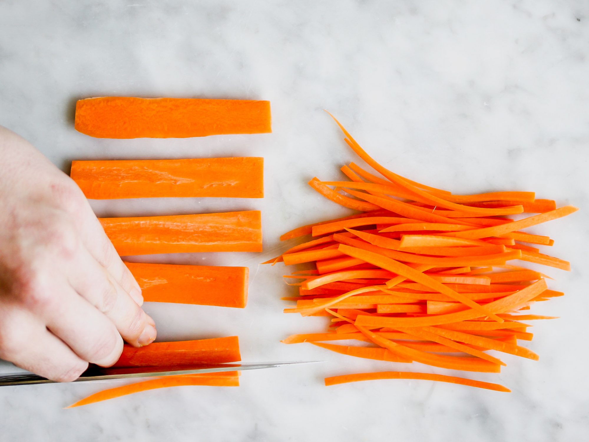 How to Julienne Carrots