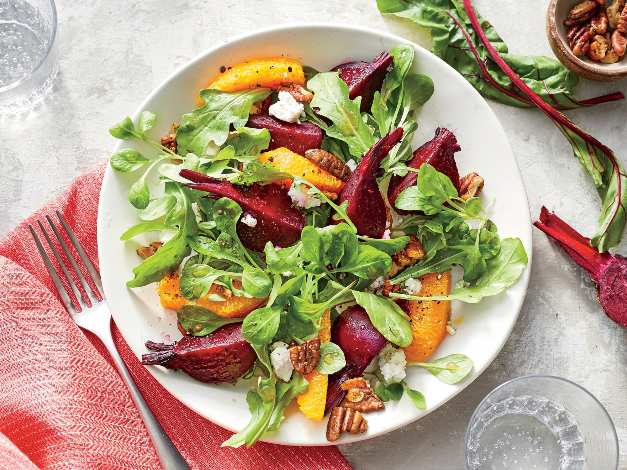 Beet-and-Orange Salad with Spiced Pecans