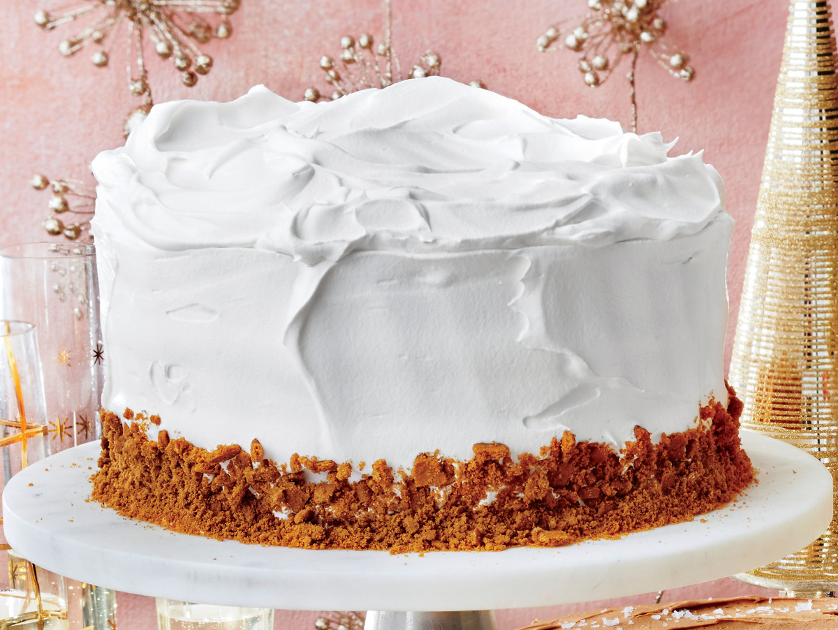 Gingerbread Latte Cake with Vanilla Whipped Cream Frosting