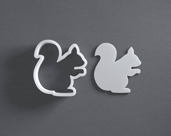3D-Printed Squirrel Cookie Cutter