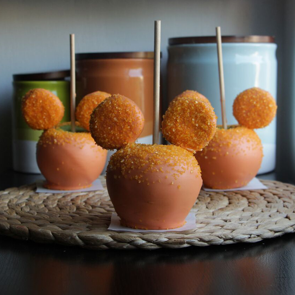 Mickey Mouse Dipped Apples