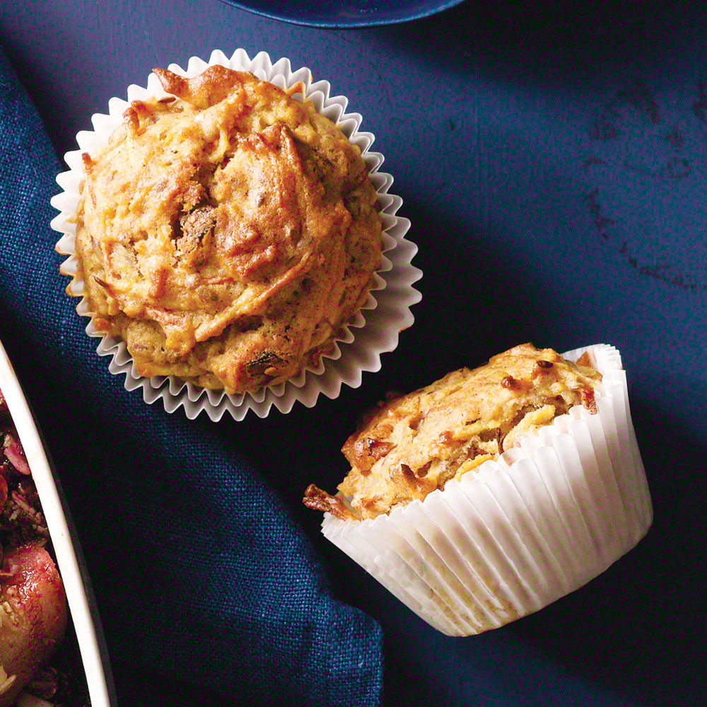 Carrot-Apple-Flax Muffins
