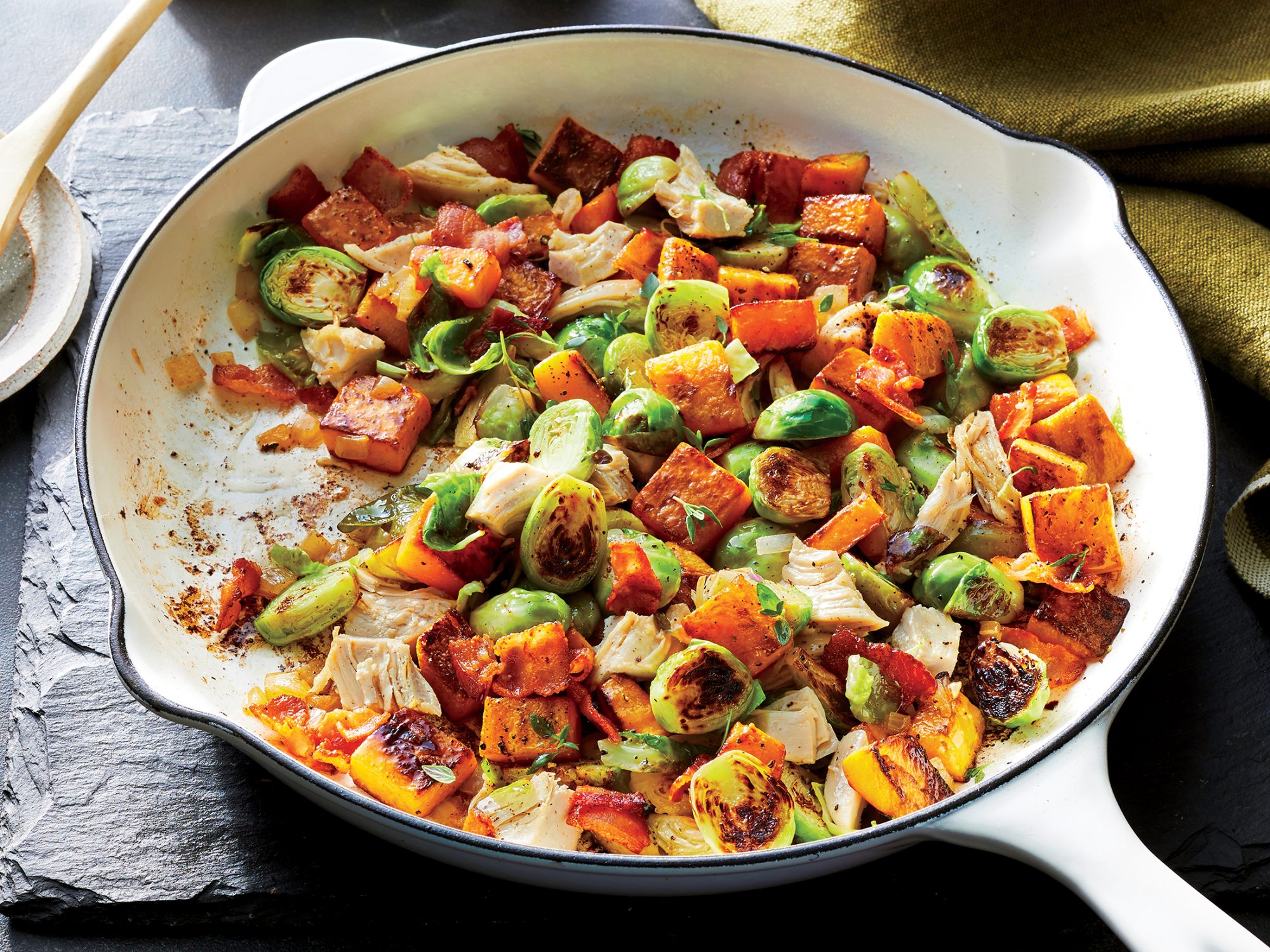 Easy Chicken and Butternut Squash Hash