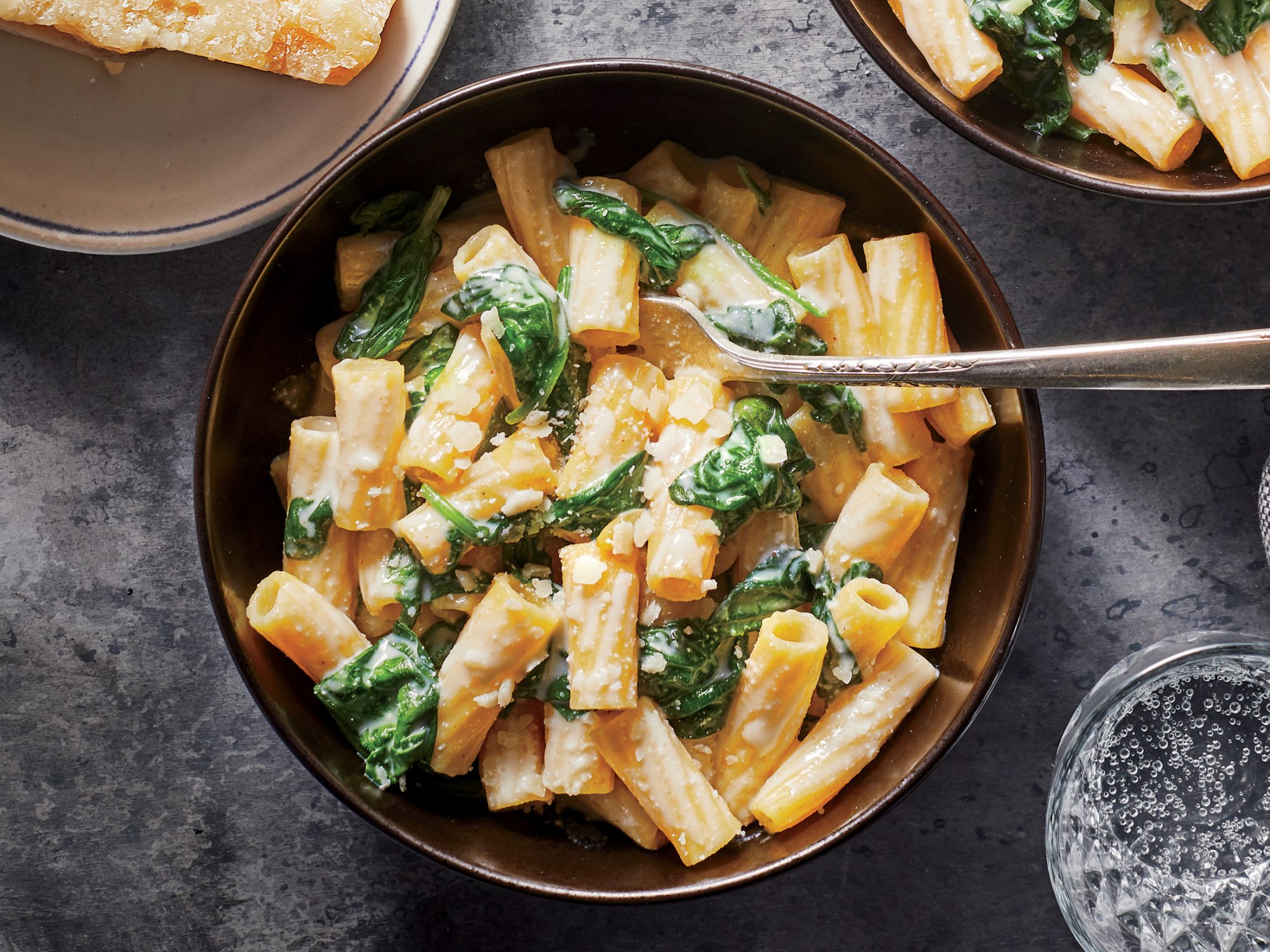 Creamy Four-Cheese Pasta with Spinach