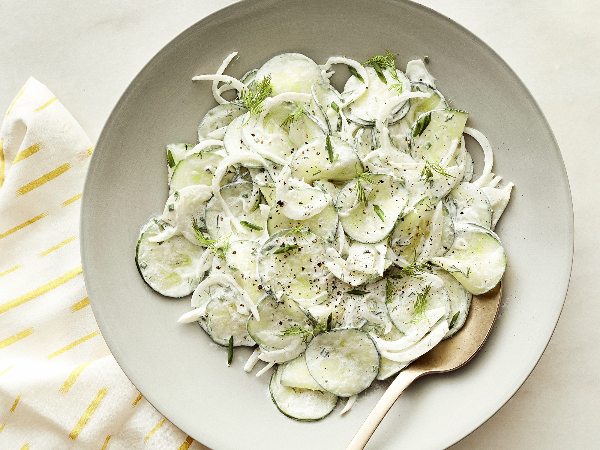 Creamy Cucumber Salad image