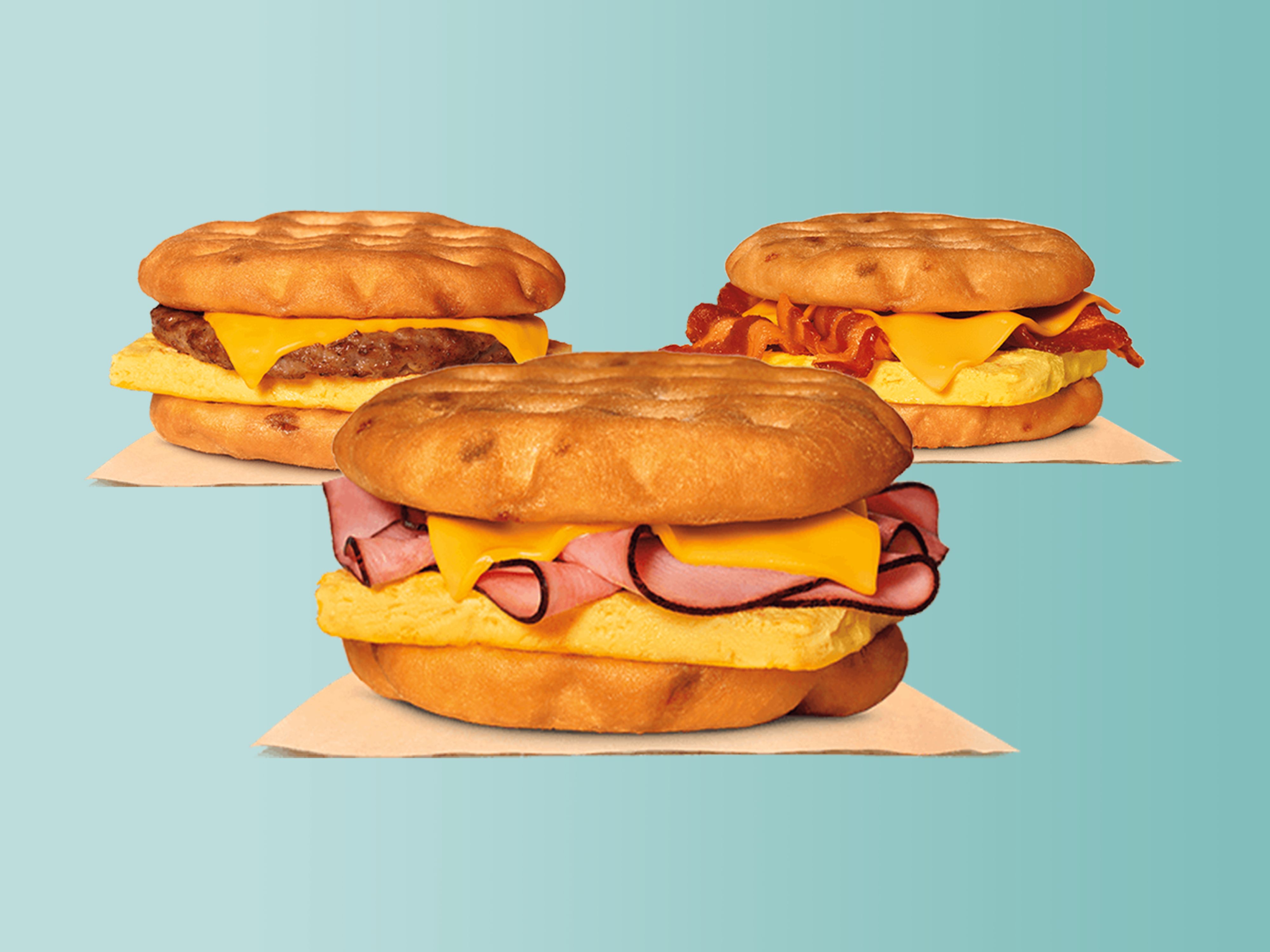 Burger King Waffle Breakfast Sandwich