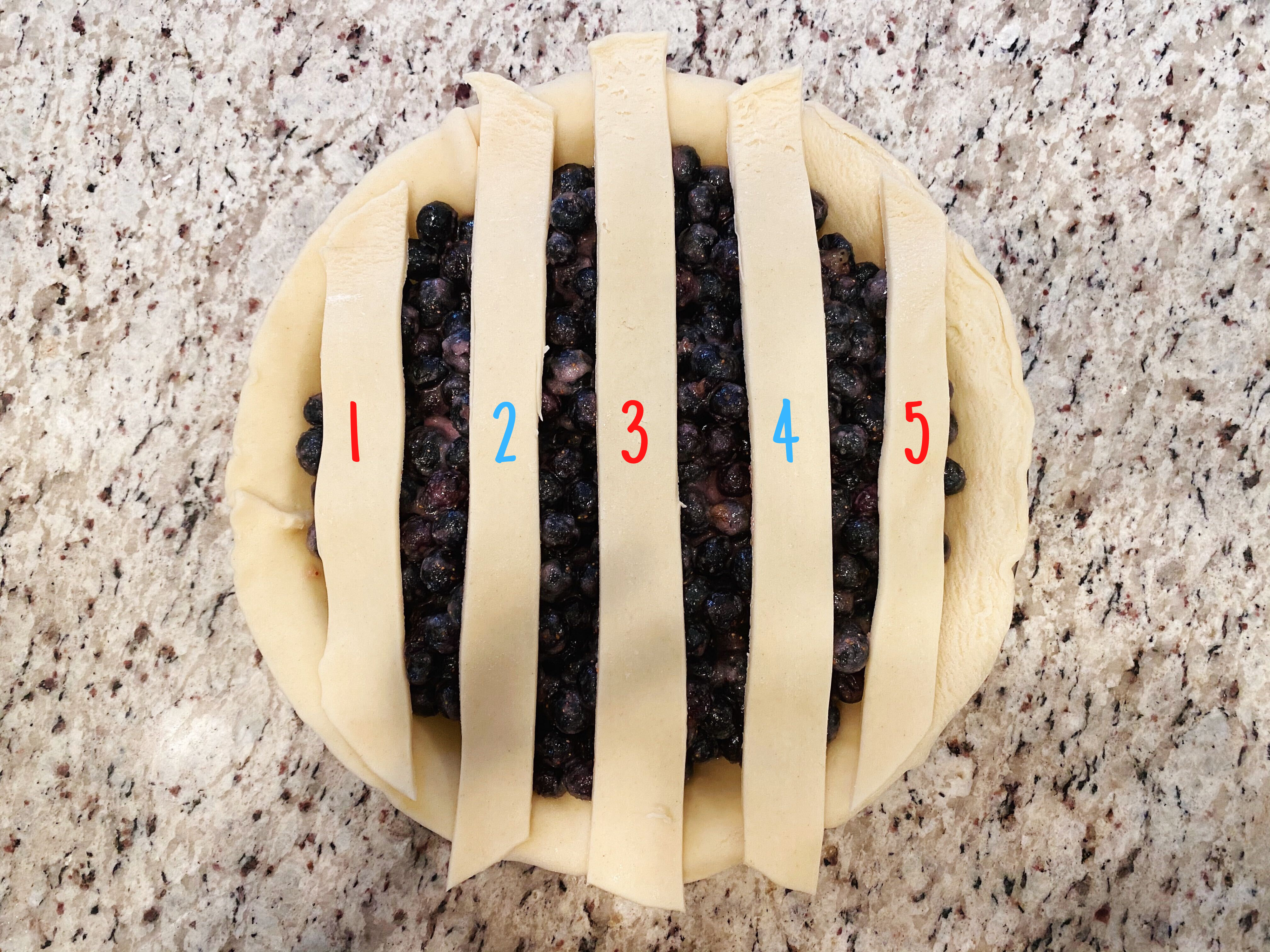 Lattice Pie Crust Step 1