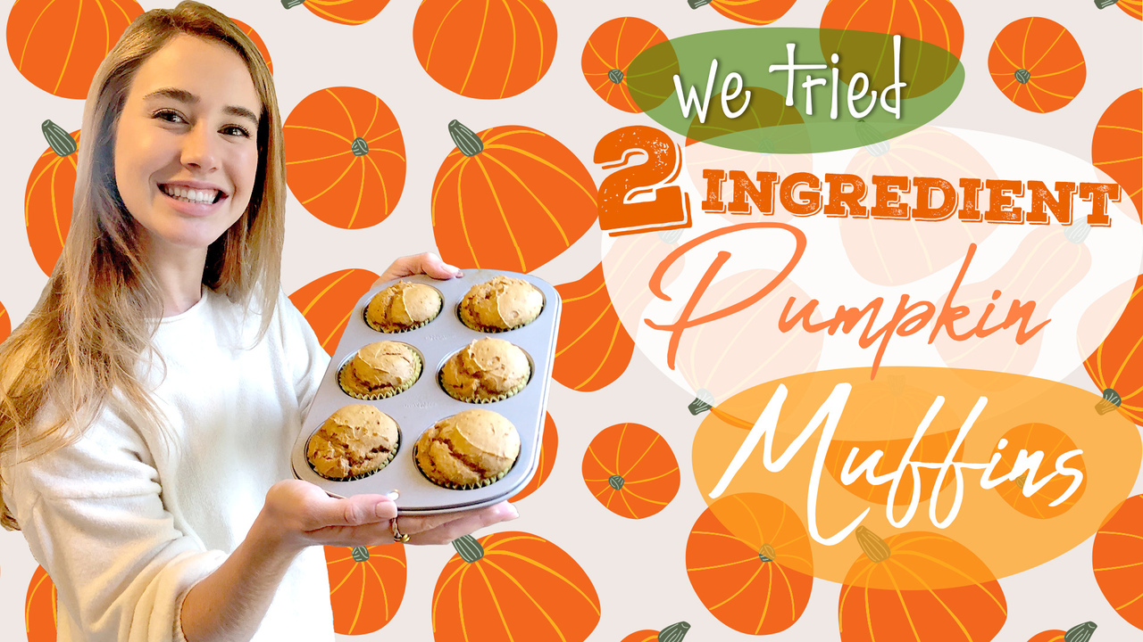2-Ingredient Pumpkin Muffins