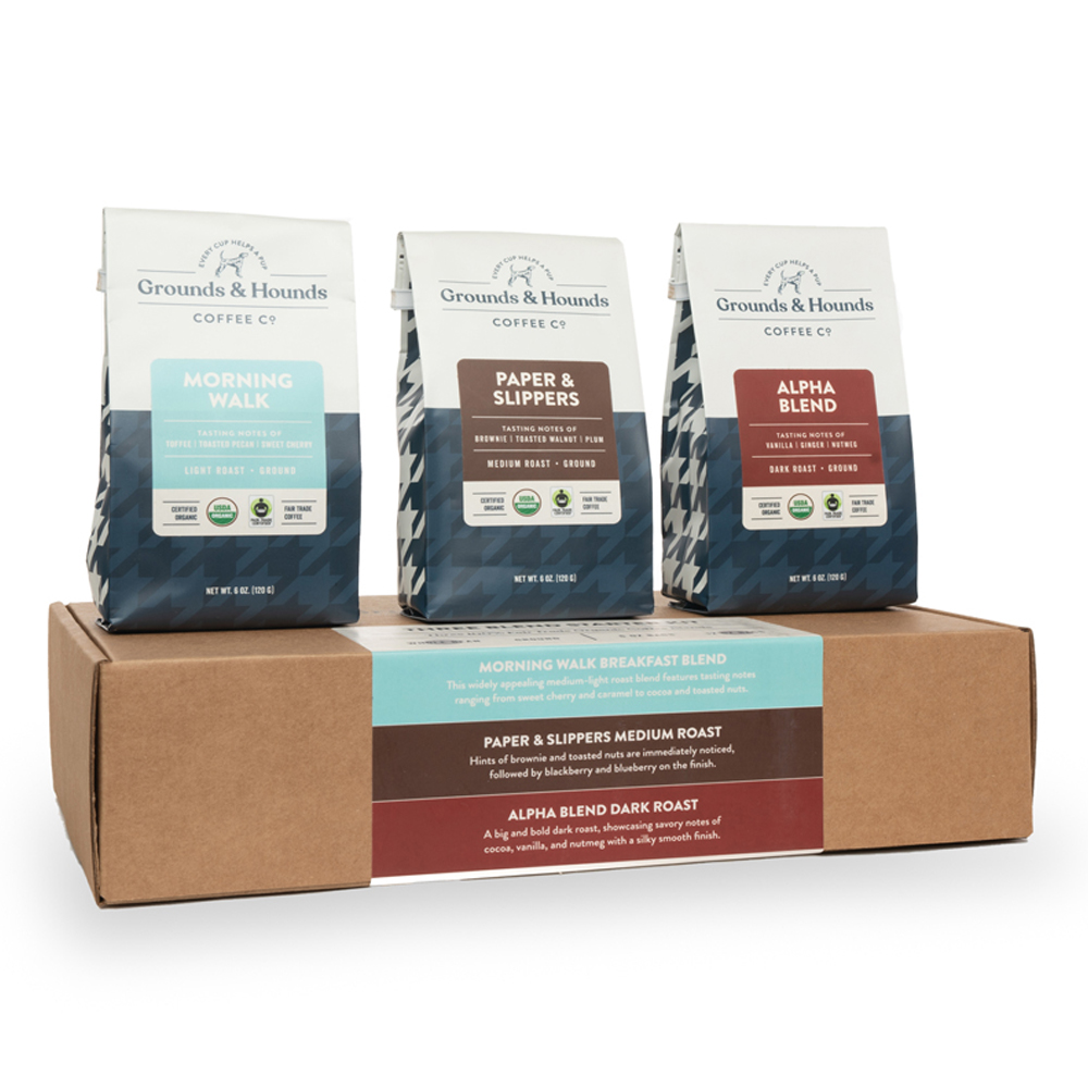 Grounds and Hounds Three Blend Starter Kit