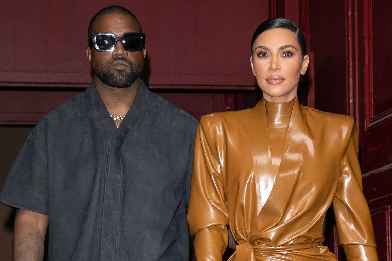 Kanye West & Kim Kardashian Leave K. West's Sunday Service At Theatre Des Bouffes Du Nord