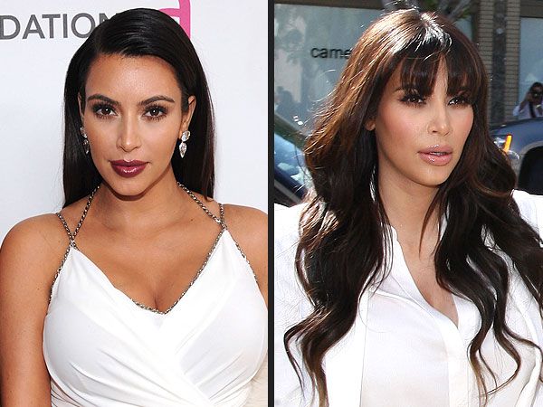 Kim Kardashian bangs