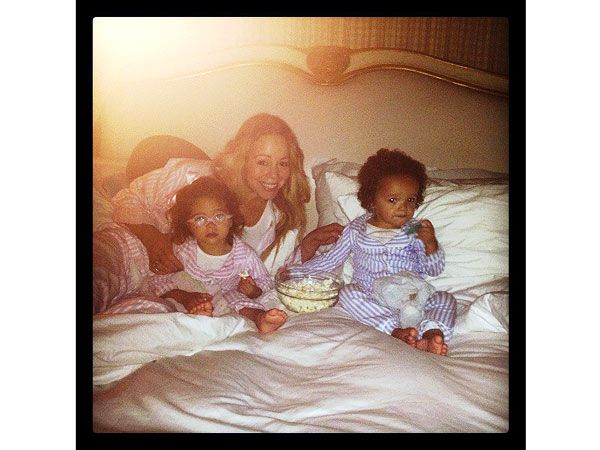 Mariah Carey Twins Pajama Party