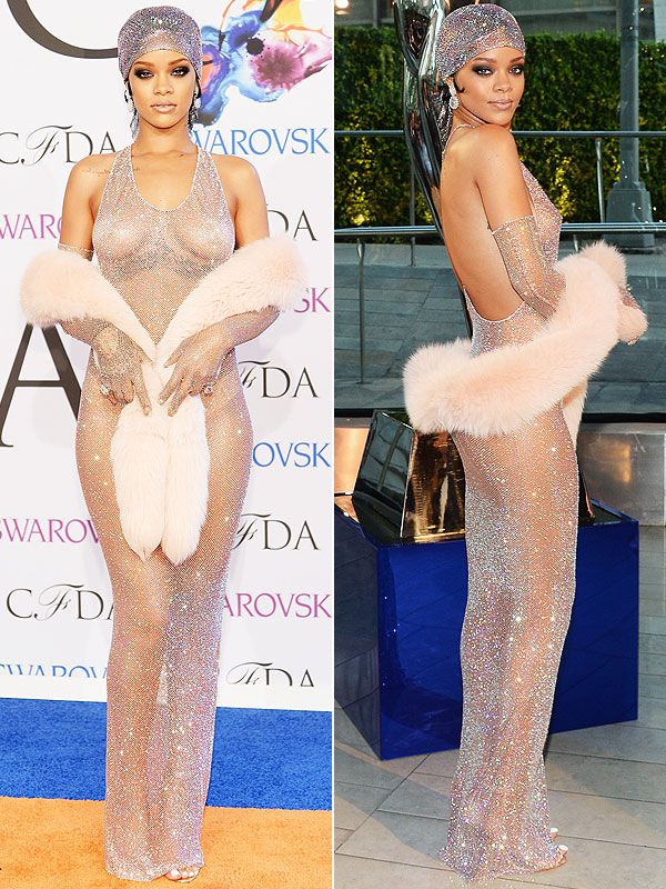 Rihanna naked CFDA Awards