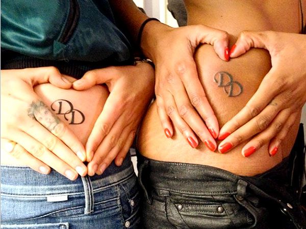 Cara and Jourdan matching tattoos