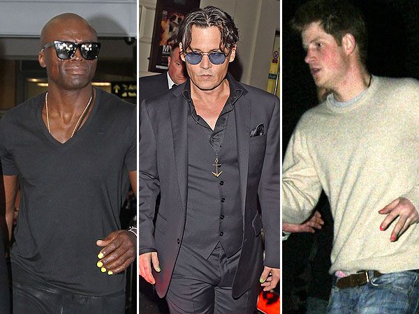 Seal, Johnny Depp and Prince Harry mani