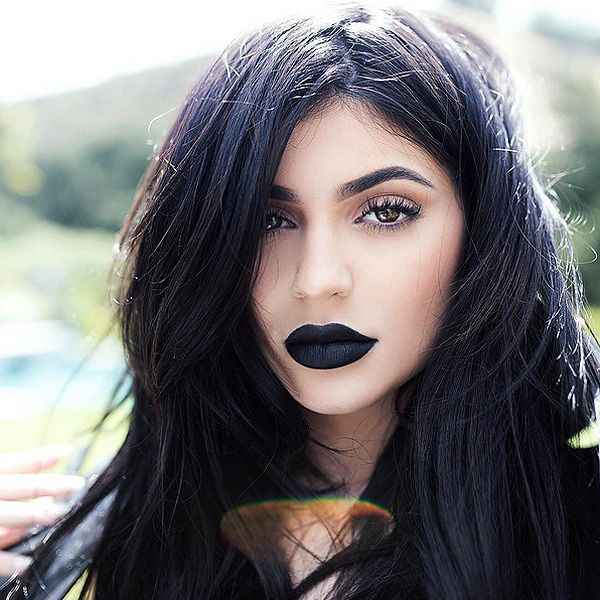 Kylie Jenner black lipstick