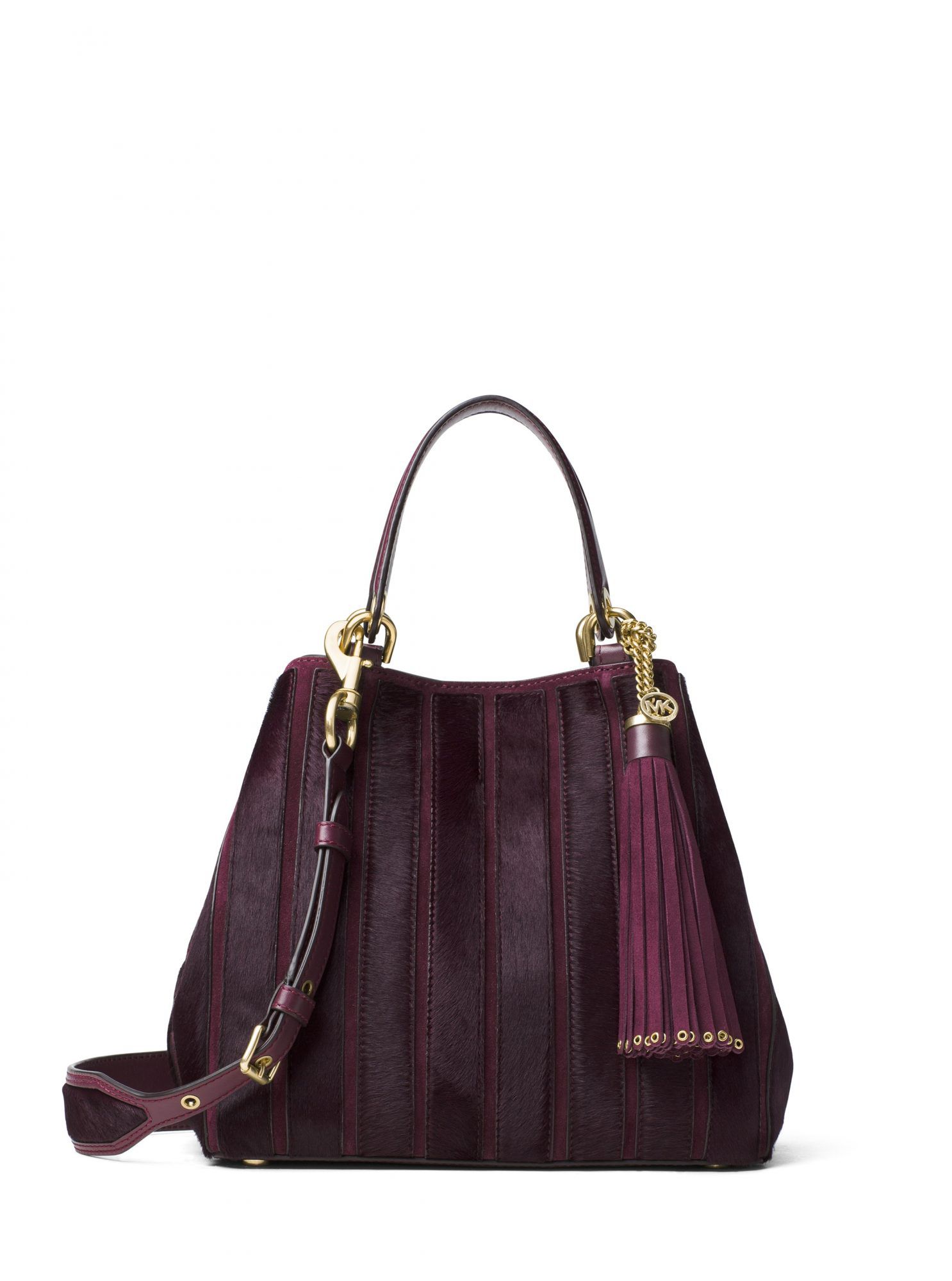 SUEDE AND HAIRCALF SHOULDER BAG