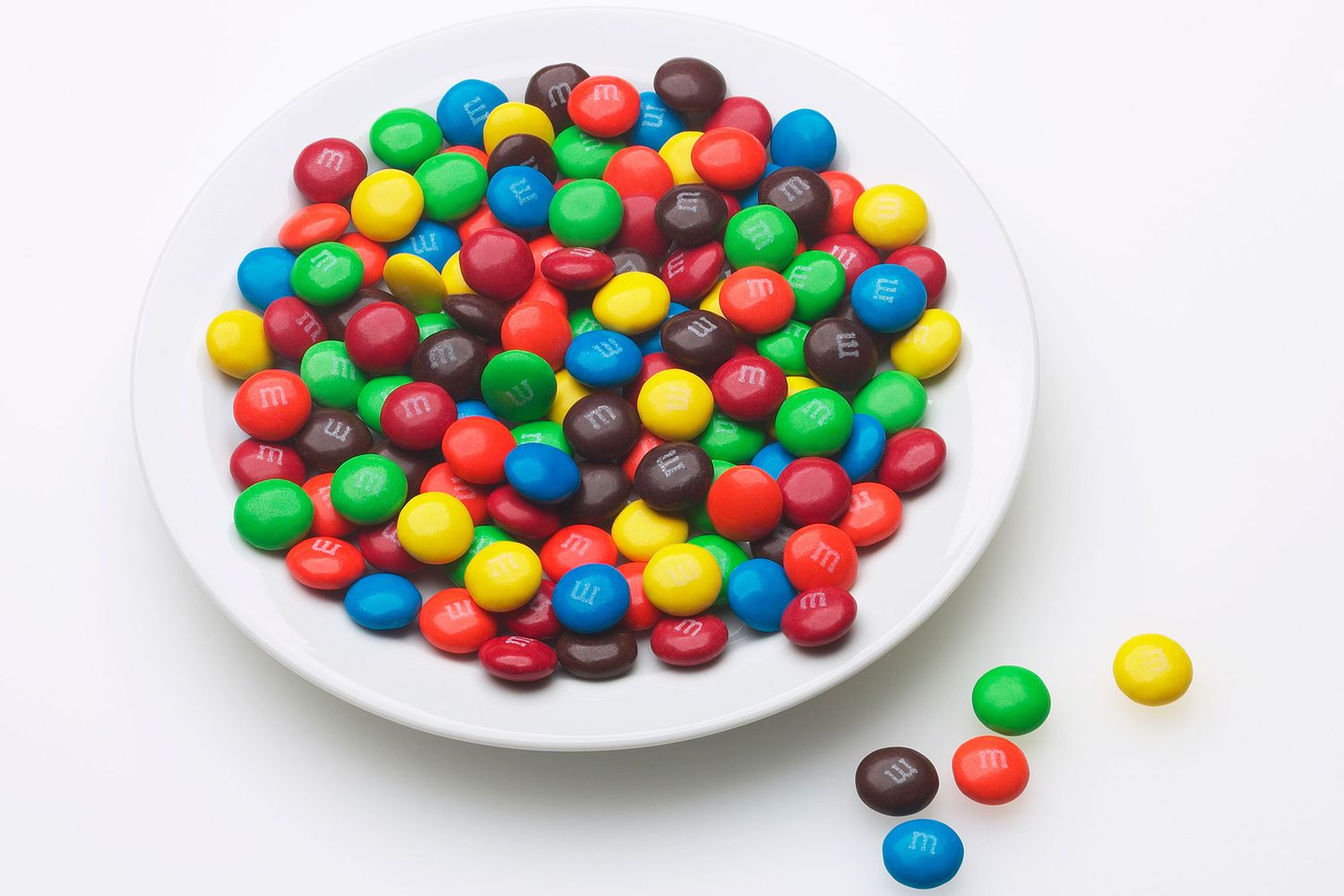 M&Ms on Plate