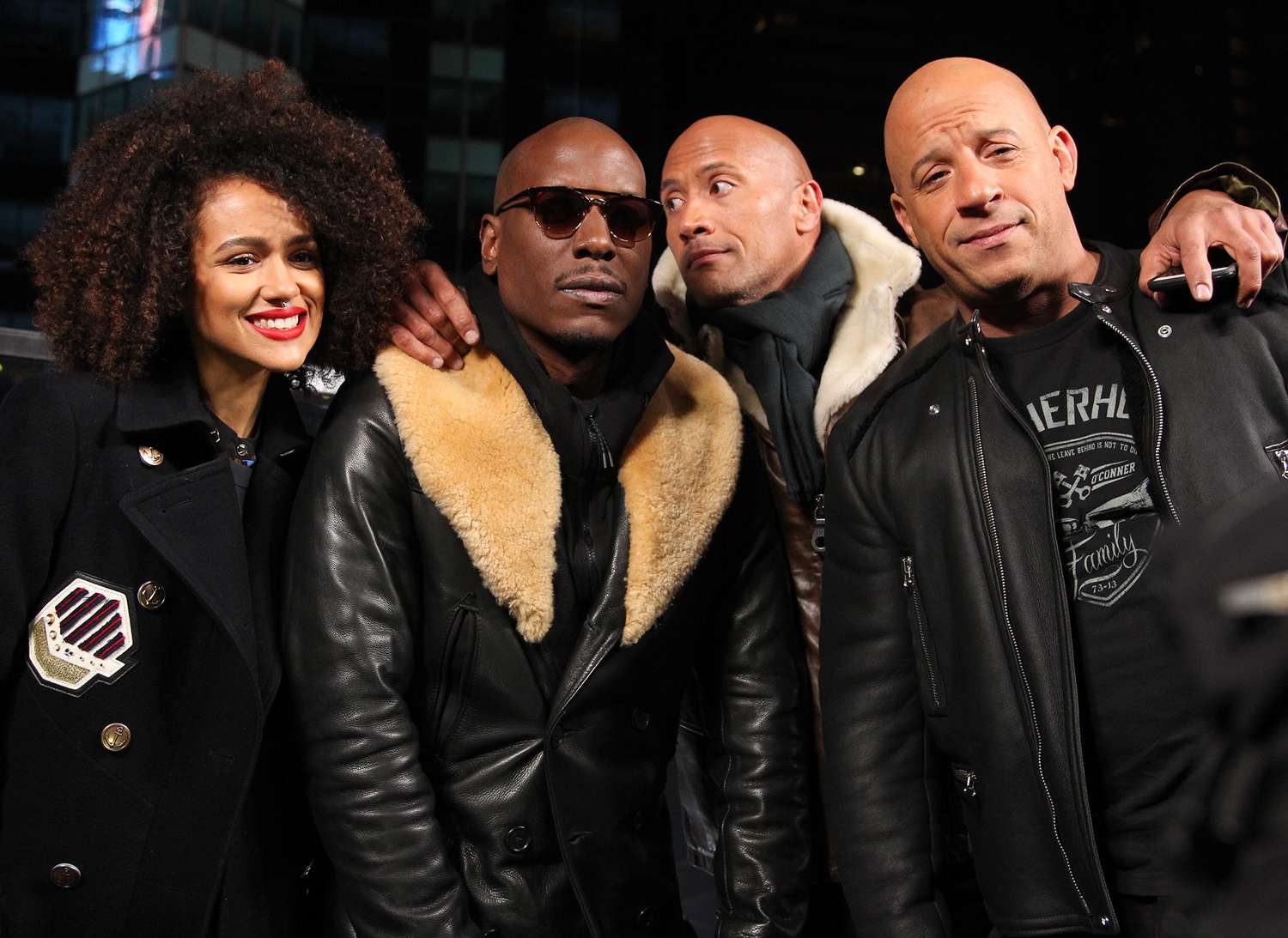 The Cast of "The Fate of The Furious" Present the Film's Trailer Launch in Times Square.