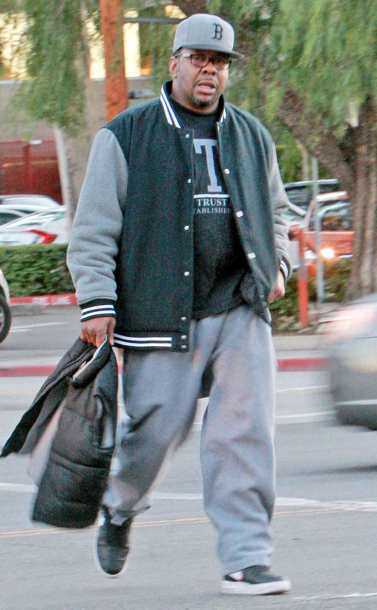 EXCLUSIVE: Bobby Brown wears Bobbi Kristina jacket