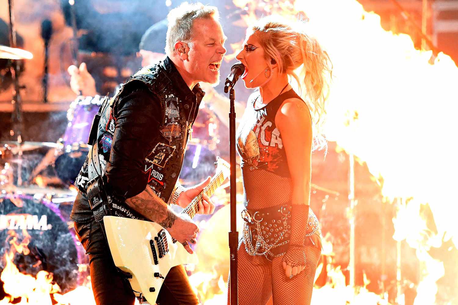LADY GAGA CHANNELS HER INNER ROCKER TO PERFORM WITH METALLICA