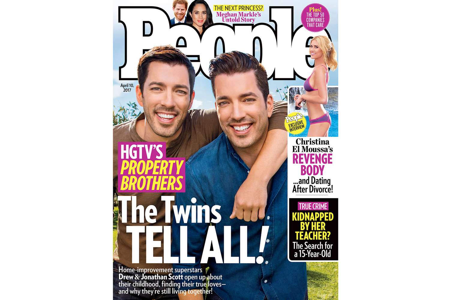 HGTV's Property Brothers Drew and Jonathan Scott People Cover