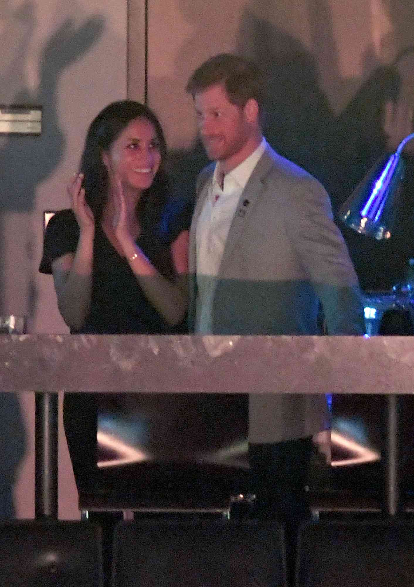 Meghan Markle and Prince Harry are seen at the Closing Ceremony on day 8 of the Invictus Games Toronto 2017