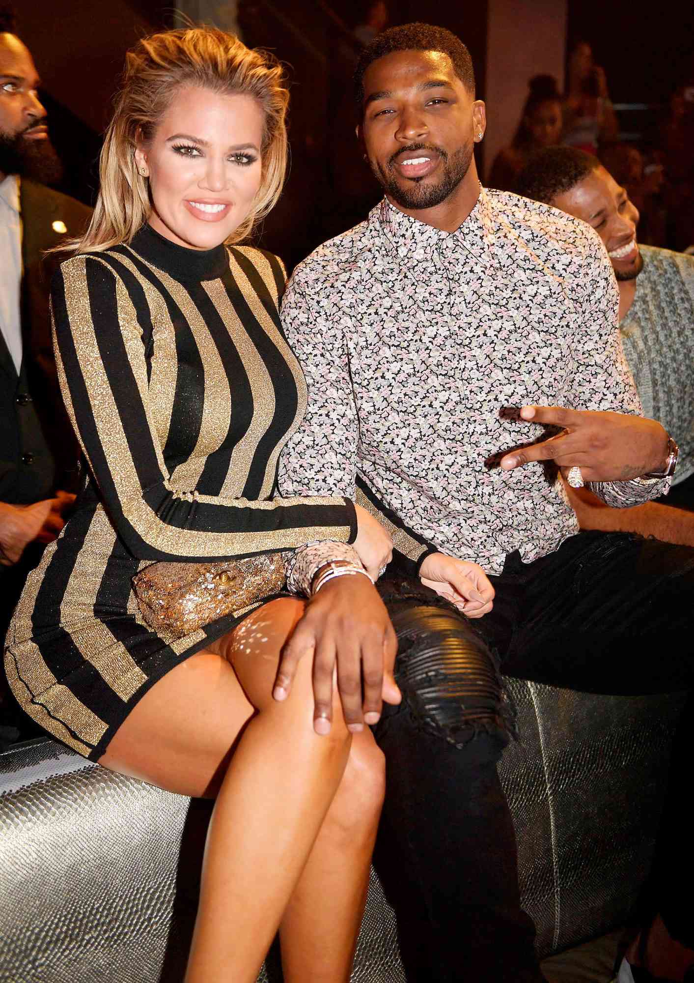 Khloe Kardashian And Tristan Thompson at LIV at Fontainebleau