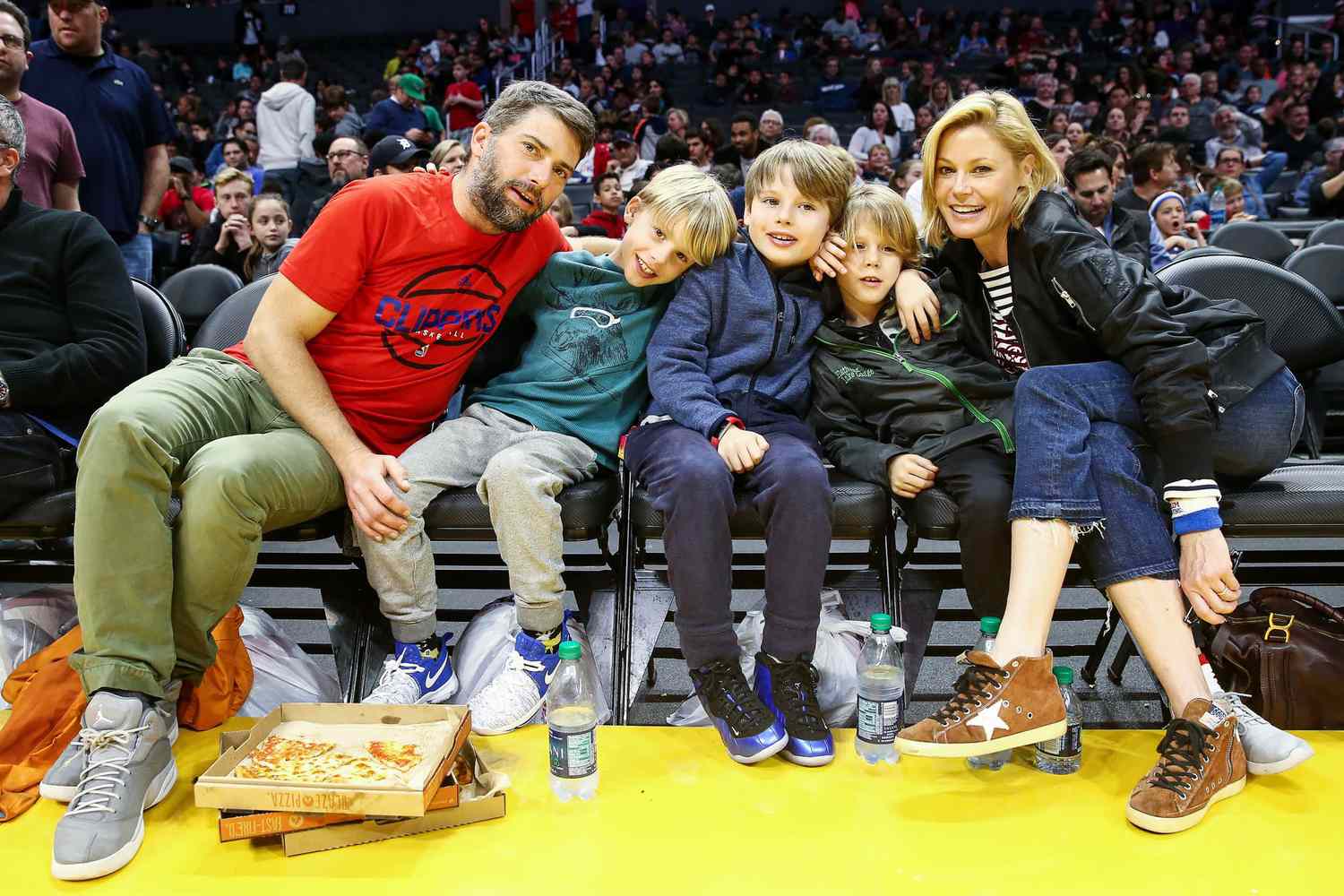 Celebrities at the Harlem Globetrotters game, Los Angeles, USA - 19 Feb 2017