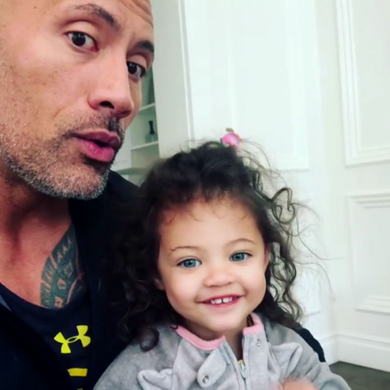 Every Time Dwayne Johnson His Daughters Were Too Cute To Handle People Com