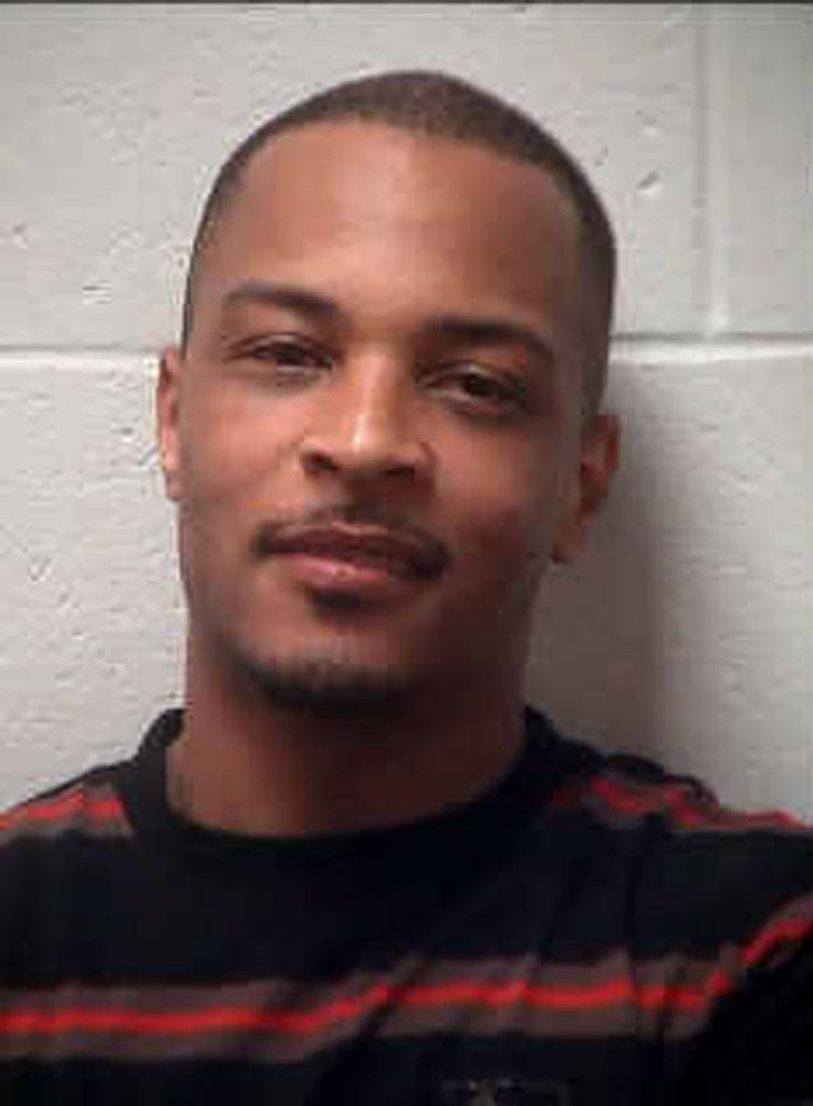 Rapper T.I. arrested for alleged disorderly conduct outside his home in Georgia.