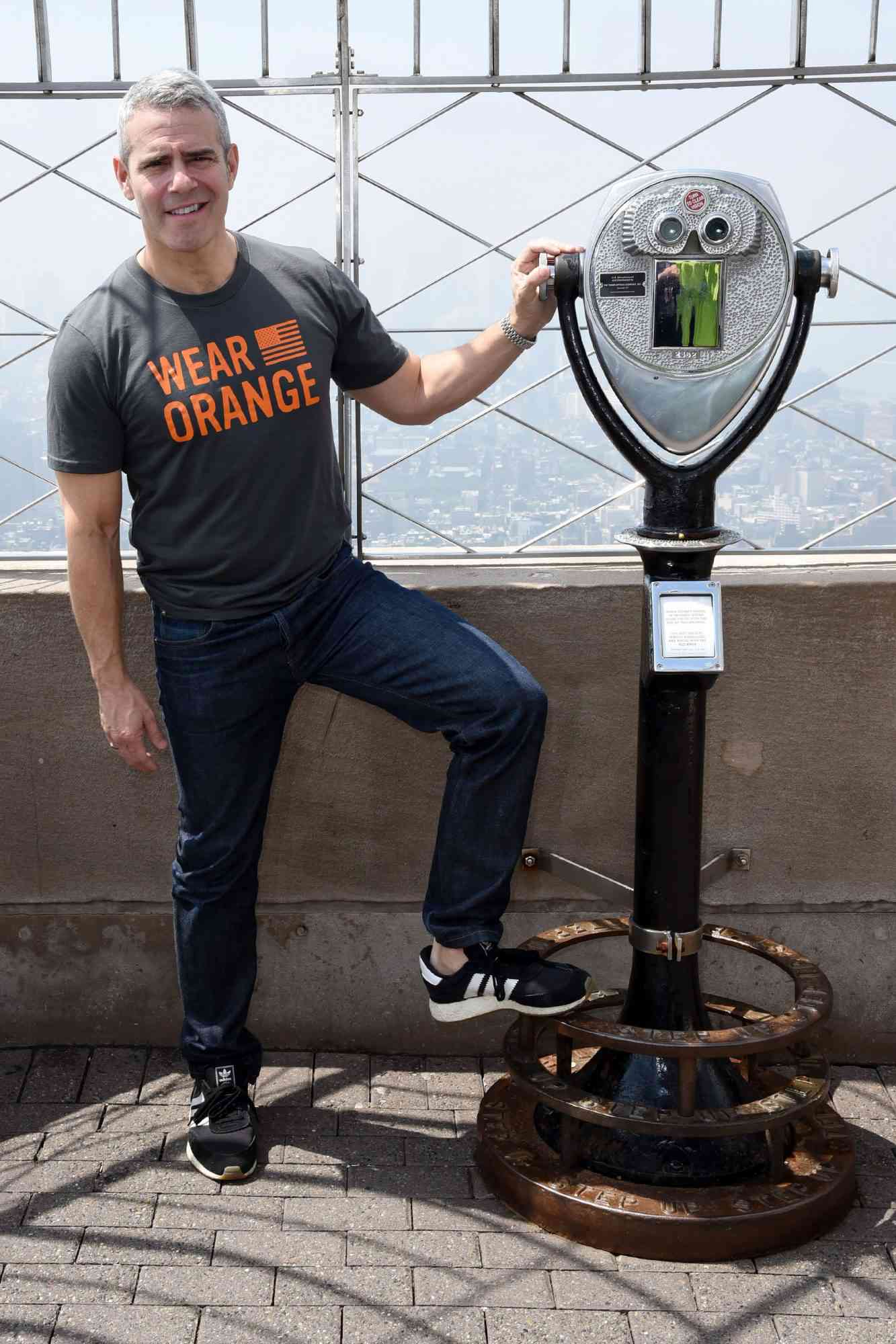 Andy Cohen lights the Empire State Building, NYC