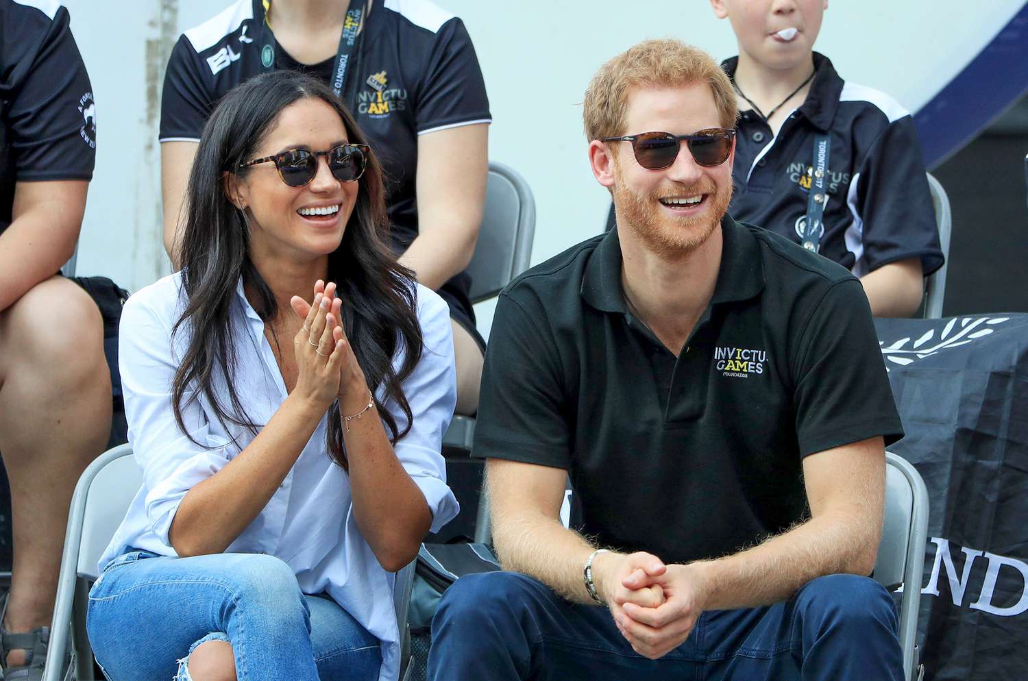 Prince Harry and Meghan Markle at the 2017 Invictus Games