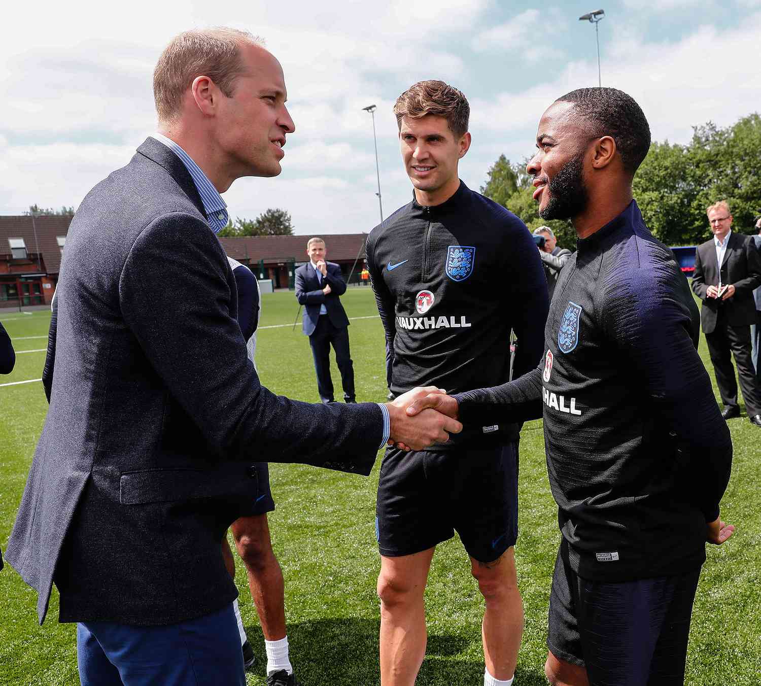 Prince William visits the England Men's Senior Team, West Riding County Football Association, Leeds, UK - 07 Jun 2018