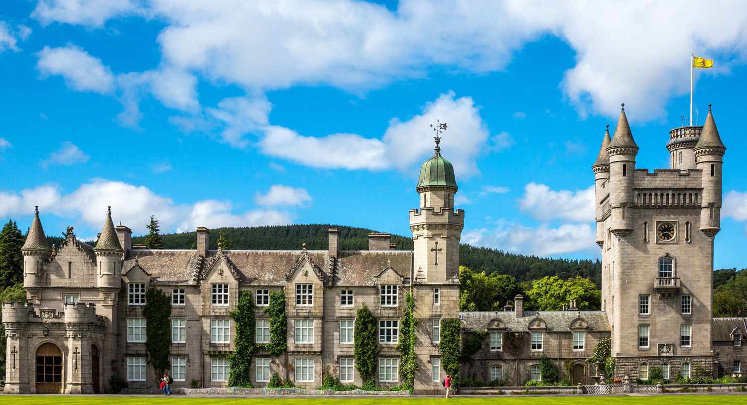 Great Britain. Scotland. Aberdeenshire. The Balmoral Castle. Summer Residence Of The British Royal Family.