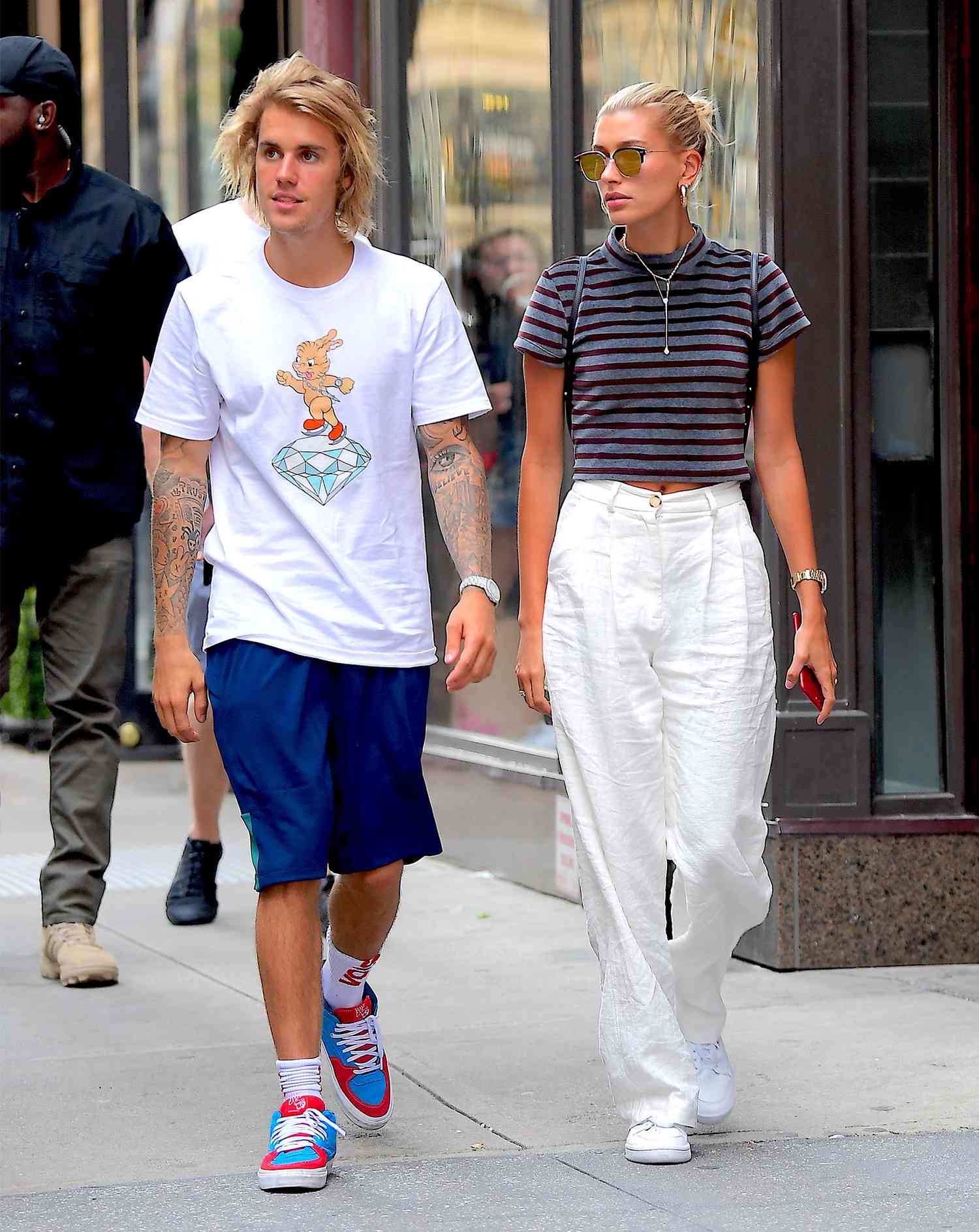 Justin Bieber And Hailey Baldwin Take A Stroll In New York After Attending Church Together
