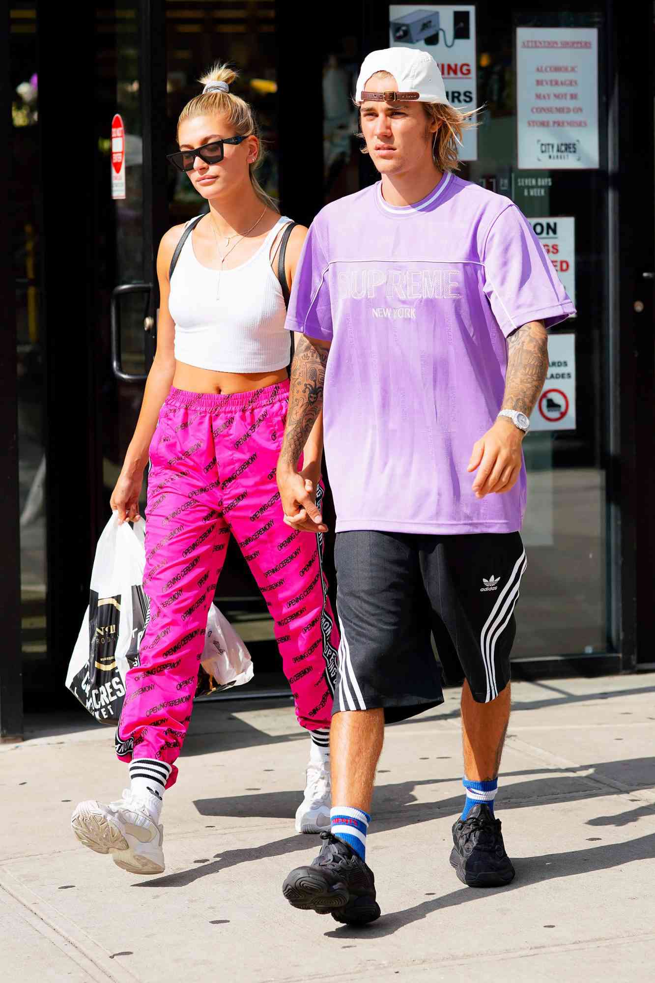 EXCLUSIVE: Hailey Baldwin Spotted With Fiance Justin Bieber In New York