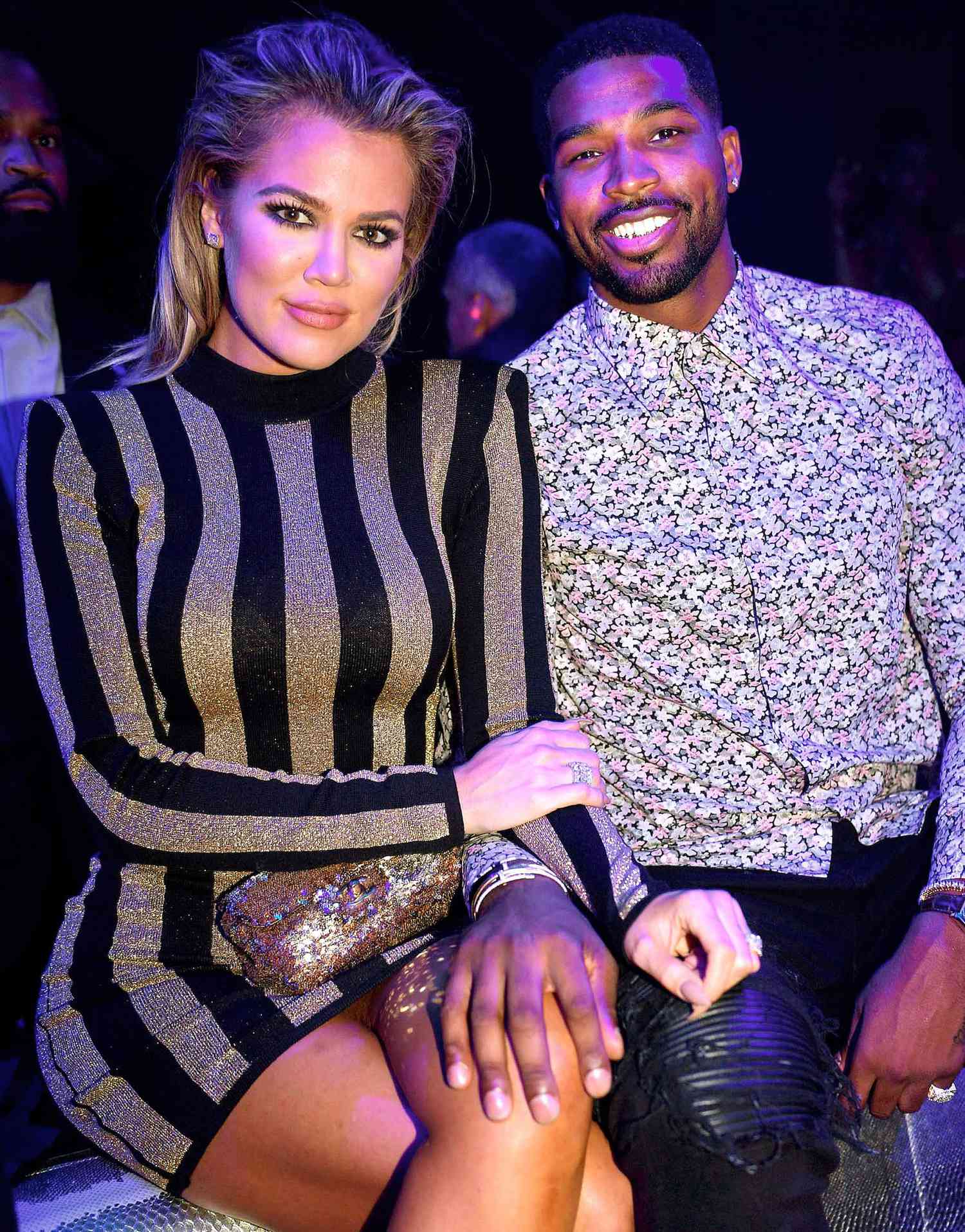 Khloe Kardashian And Tristan Thompson at LIV at Fontainebleau