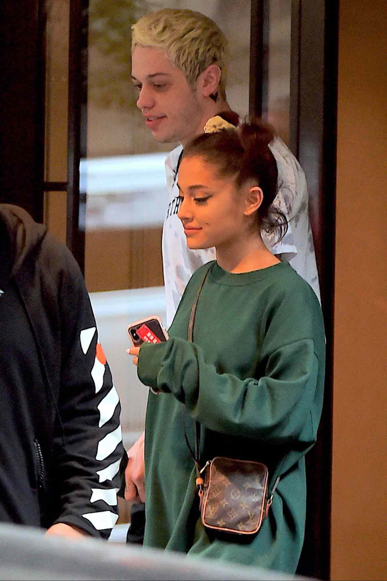 EXCLUSIVE: Has Pete Davidson altered his matching bunny tattoo? Davidson & Ariana Grande Spotted Together in NYC and a black heart seems to have replaced the infamous tattoo.