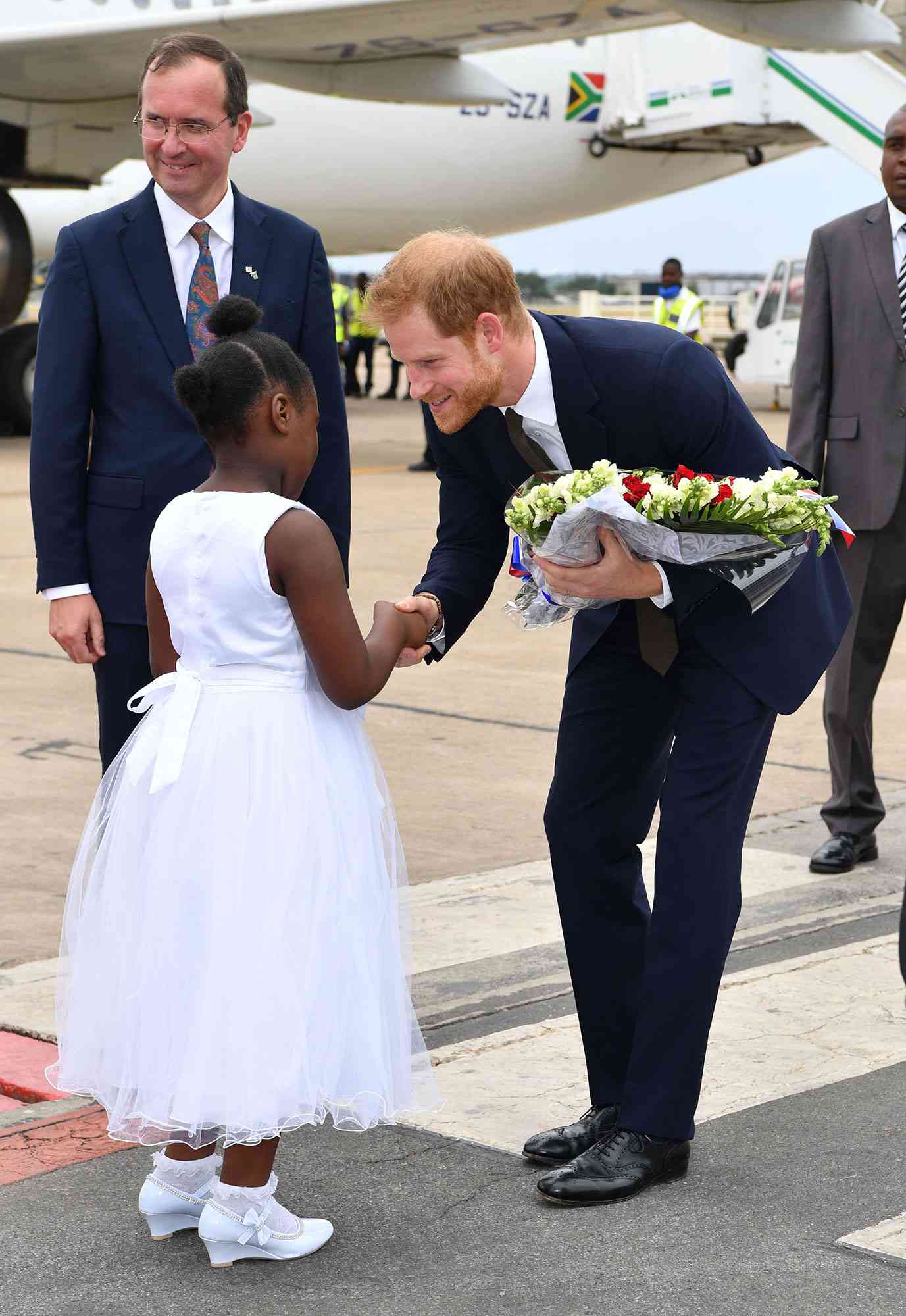Prince Harry visit to Zambia - 26 Nov 2018