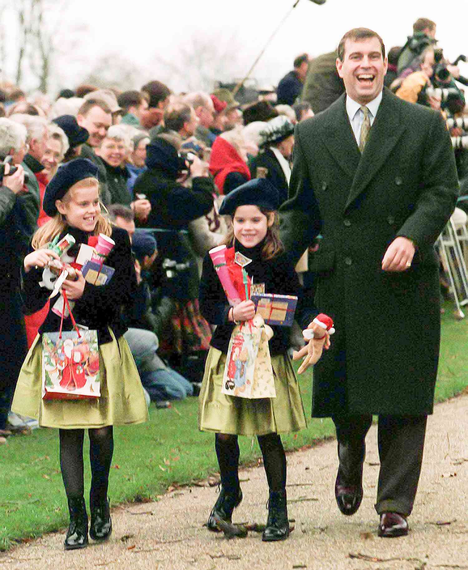 Royals attend Sandringham Church Christmas 1997